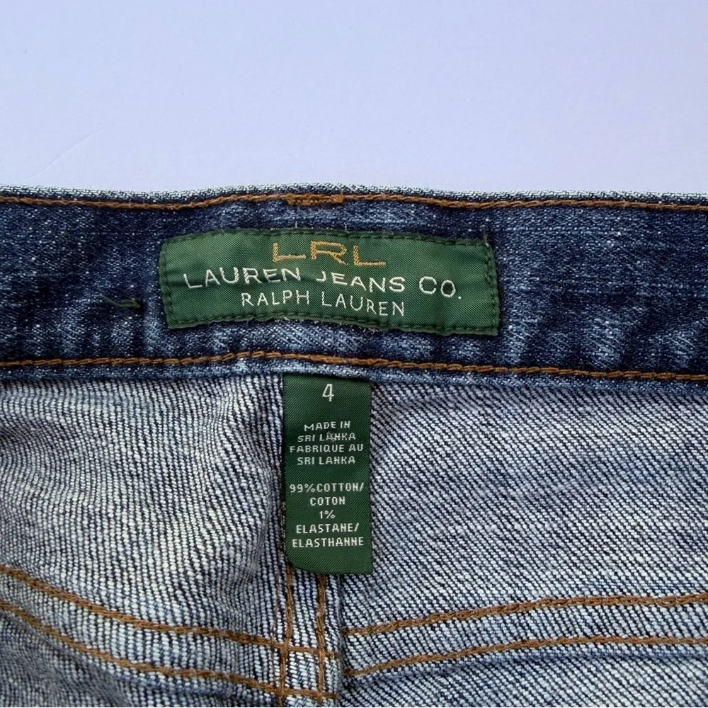 Womans RLR Lauren’s Jean Co Ralph Lauren Cropped Denim Jeans Size 4​ - Picture 5 of 10